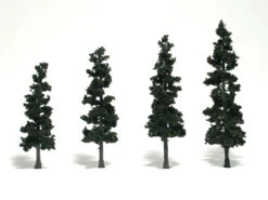 Woodland Scenics TR1561 Ready-Made Pine Tree, 4-6" (4-Pack)