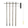 Woodland Scenics US2280 O Scale Pre-Wired Utility Poles With Single Crossbars