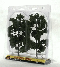 Woodland Scenics TR1519 Ready-Made Tree, Medium Green 8-9" (2-Pack)